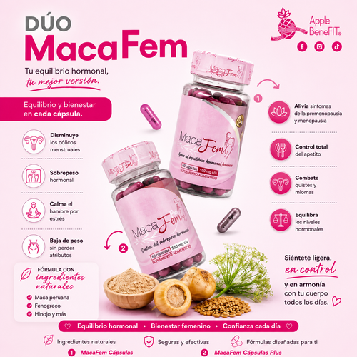 Dúo maca fem y maca fem plus